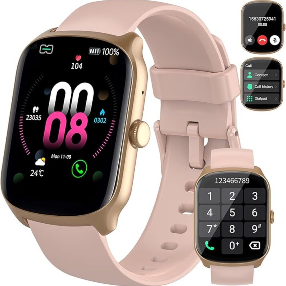 NEW! Smart Watch for Men Women, 1.95"HD Curved Screen Smartwatch for Android iOS
